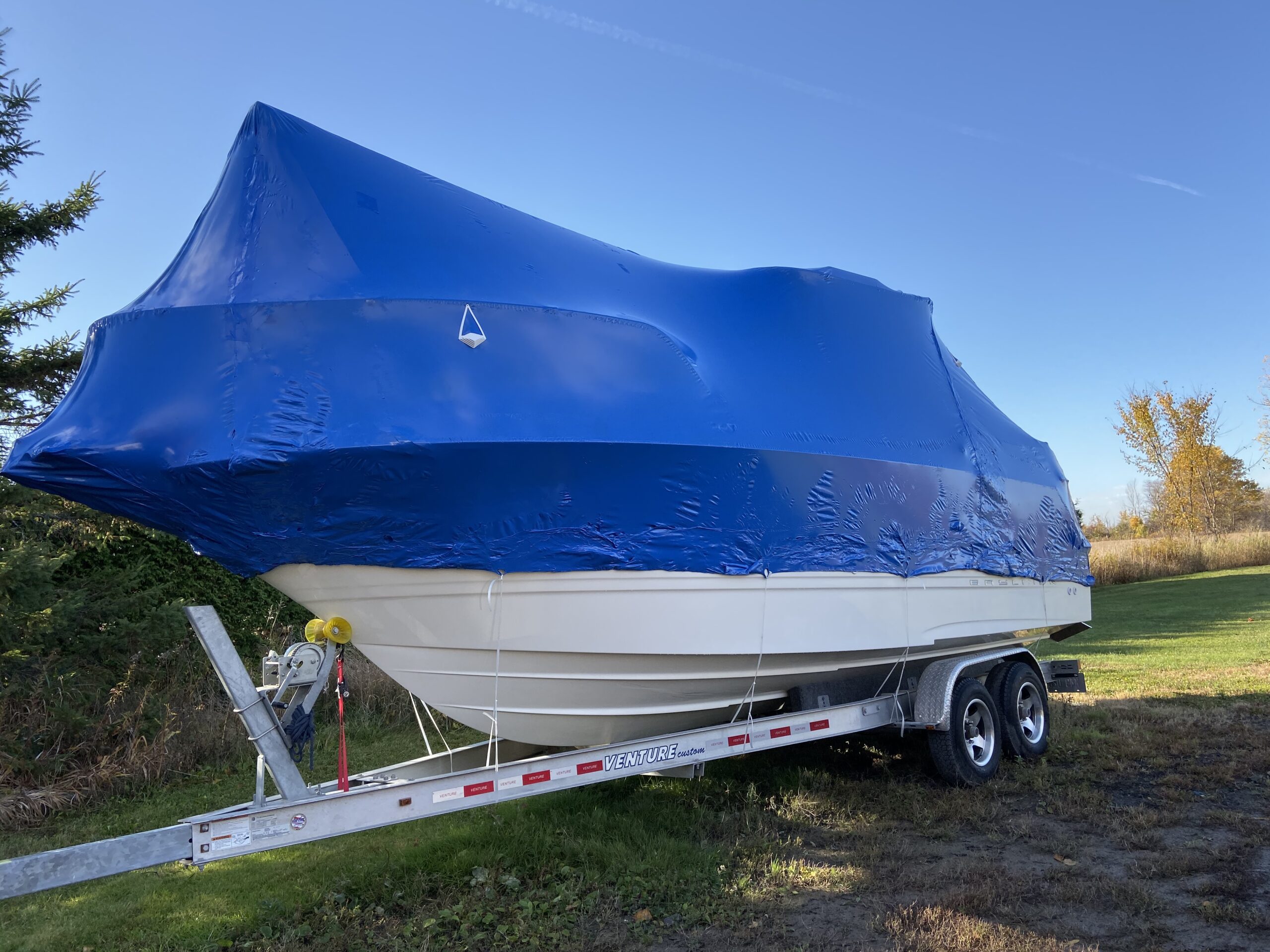 Boat winterizing, shrink wrapping and winter storage in Ottawa!